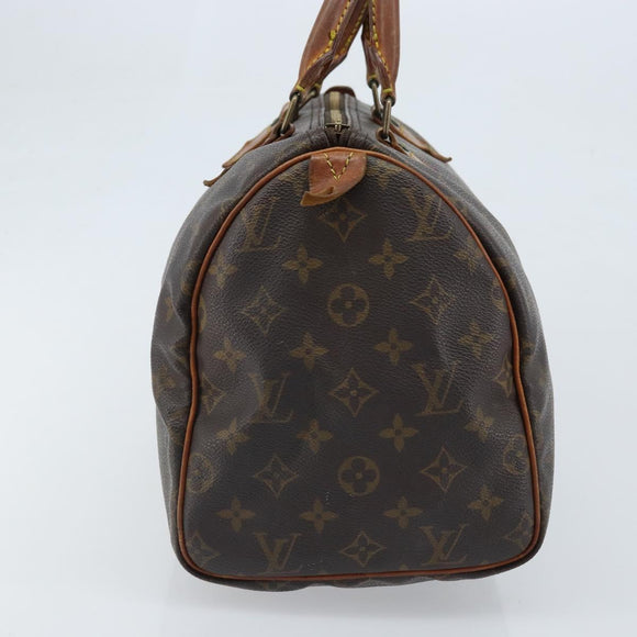 LOUIS VUITTON Monogram Speedy 30 Handtasche M41526 LV Auth BA11257