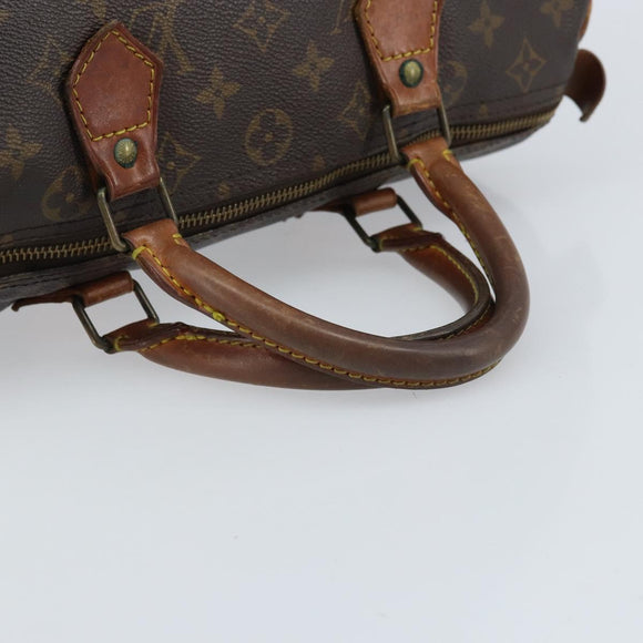 LOUIS VUITTON Monogram Speedy 30 Handtasche M41526 LV Auth BA11257