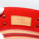 LOUIS VUITTON Monogram Vernis Reade PM Hand Bag Red Rouge M91088 LV Auth BA11260-10