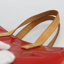 LOUIS VUITTON Monogram Vernis Reade PM Hand Bag Red Rouge M91088 LV Auth BA11260-8