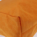 GUCCI GG Canvas Tote Bag Nylon Orange 282439 Auth BA11263-9