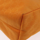 GUCCI GG Canvas Tote Bag Nylon Orange 282439 Auth BA11263-14