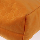 GUCCI GG Canvas Tote Bag Nylon Orange 282439 Auth BA11263-16