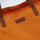GUCCI GG Canvas Tote Bag Nylon Orange 282439 Auth BA11263-17