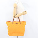 GUCCI GG Canvas Tote Bag Nylon Orange 282439 Auth BA11263-22