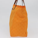 GUCCI GG Canvas Tote Bag Nylon Orange 282439 Auth BA11263-3