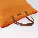 GUCCI GG Canvas Tote Bag Nylon Orange 282439 Auth BA11263-6