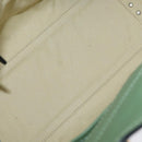 VALENTINO Rock Studs Hand Bag Leather 2way Green Gold Auth BA11265-10