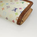 LOUIS VUITTON Multicolor Portefeuille Viennois Wallet White M92987 Auth BA11268-15