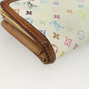 LOUIS VUITTON Multicolor Portefeuille Viennois Wallet White M92987 Auth BA11268-16