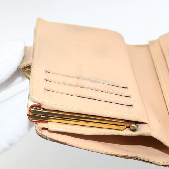 LOUIS VUITTON Multicolor Portefeuille Viennois Wallet White M92987 Auth BA11268
