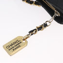 CHANEL Matelasse Chain Shoulder Bag Lamb Skin Black Gold CC Auth BA11274-9