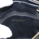 CHANEL Matelasse Chain Shoulder Bag Lamb Skin Black Gold CC Auth BA11274-18