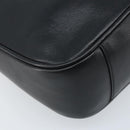 GUCCI Bamboo Shoulder Bag Leather 2way Black Gold 001 0166 1638 Auth BA11278-13