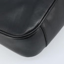 GUCCI Bamboo Shoulder Bag Leather 2way Black Gold 001 0166 1638 Auth BA11278-15