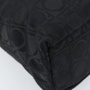 Salvatore Ferragamo Gancini Tote Bag Nylon Zwart Zilver Auth BA11280-11