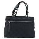 Salvatore Ferragamo Gancini Tote Bag Nylon Zwart Zilver Auth BA11280-2