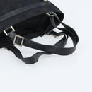 Salvatore Ferragamo Gancini Tote Bag Nylon Zwart Zilver Auth BA11280-7