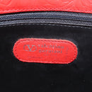 VALENTINO Shoulder Bag Leather Red Gold Auth BA11281-20