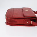 VALENTINO Shoulder Bag Leather Red Gold Auth BA11281-3
