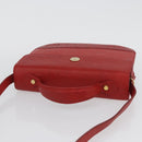 VALENTINO Shoulder Bag Leather Red Gold Auth BA11281-6