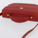 VALENTINO Shoulder Bag Leather Red Gold Auth BA11281-7