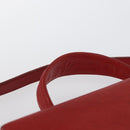VALENTINO Shoulder Bag Leather Red Gold Auth BA11281-14