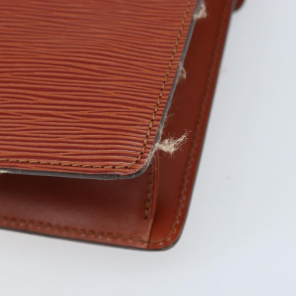LOUIS VUITTON Epi Monceau 28 Handtasche Braun M52123 LV Auth BA11286