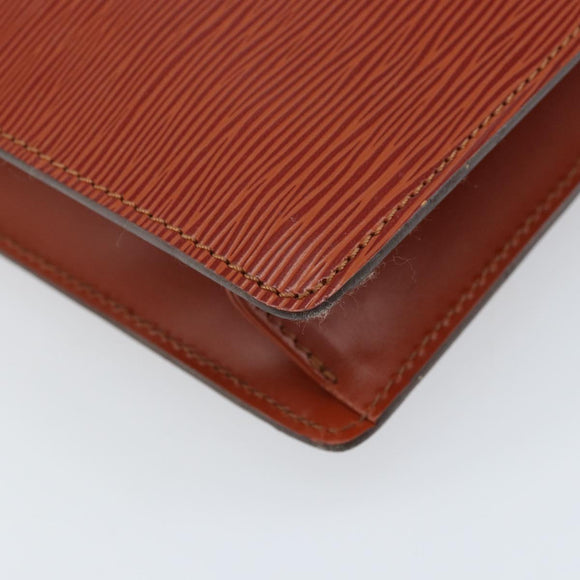 LOUIS VUITTON Epi Monceau 28 Handtasche Braun M52123 LV Auth BA11286