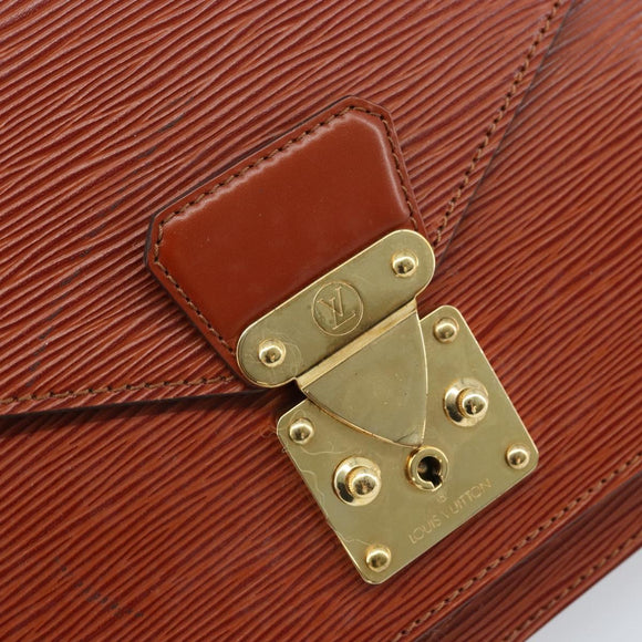 LOUIS VUITTON Epi Monceau 28 Handtasche Braun M52123 LV Auth BA11286