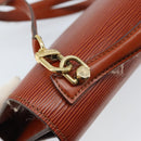 LOUIS VUITTON Epi Monceau 28 Handtasche Braun M52123 LV Auth BA11286-20