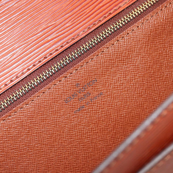 LOUIS VUITTON Epi Monceau 28 Handtasche Braun M52123 LV Auth BA11286