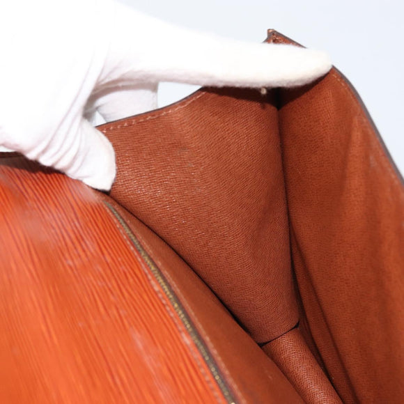 LOUIS VUITTON Epi Monceau 28 Handtasche Braun M52123 LV Auth BA11286
