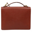 LOUIS VUITTON Epi Monceau 28 Handtasche Braun M52123 LV Auth BA11286-2