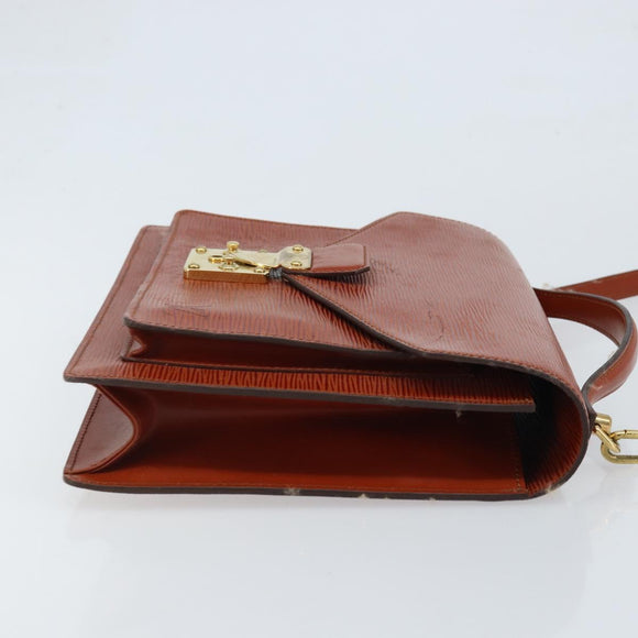LOUIS VUITTON Epi Monceau 28 Handtasche Braun M52123 LV Auth BA11286