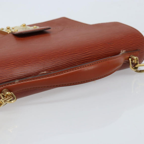 LOUIS VUITTON Epi Monceau 28 Handtasche Braun M52123 LV Auth BA11286