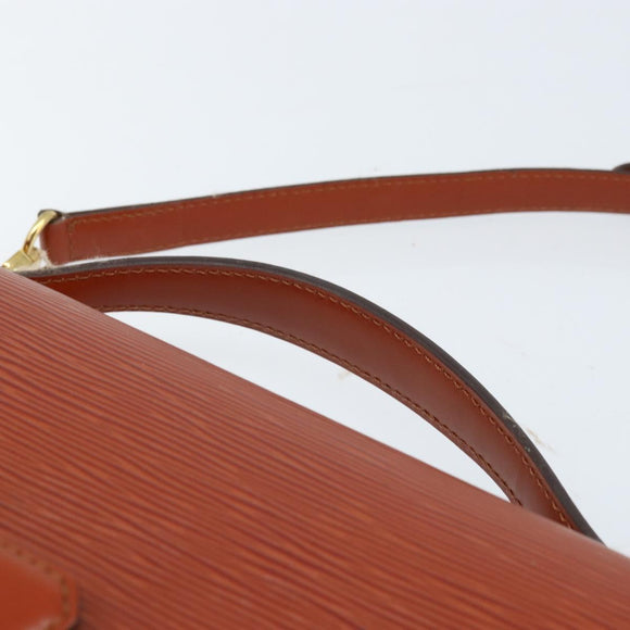 LOUIS VUITTON Epi Monceau 28 Handtasche Braun M52123 LV Auth BA11286