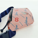 GUCCI GG Supreme Jetsons Collaboration Body Bag PVC Pink 502095 Auth BA11289V-3