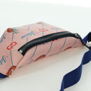 GUCCI GG Supreme Jetsons Collaboration Body Bag PVC Pink 502095 Auth BA11289V-5