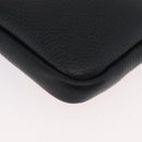 BURBERRY Phone Case Leather Black Gold Auth BA11293V-14