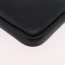 BURBERRY Phone Case Leather Black Gold Auth BA11293V-16