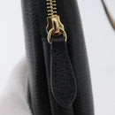 BURBERRY Phone Case Leather Black Gold Auth BA11293V-9