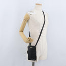 BURBERRY Phone Case Leather Black Gold Auth BA11293V-23