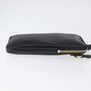 BURBERRY Phone Case Leather Black Gold Auth BA11293V-3