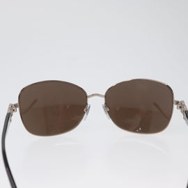 BVLGARI Sunglasses metal Brown 6066-B Auth BA11295V - 0