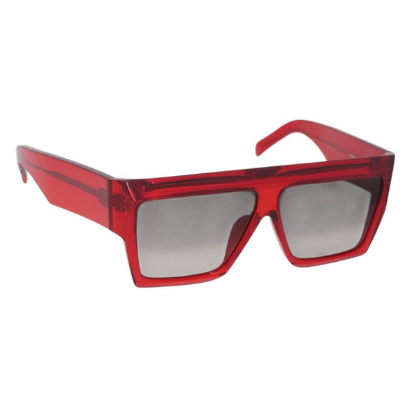 CELINE Sunglasses plastic Red Auth BA11298