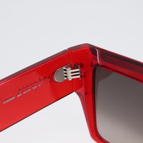 CELINE Sunglasses plastic Red Auth BA11298