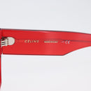 CELINE Sunglasses plastic Red Auth BA11298-14