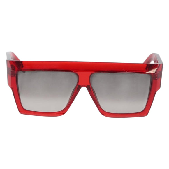 CELINE Sunglasses plastic Red Auth BA11298