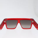 CELINE Sunglasses plastic Red Auth BA11298-2